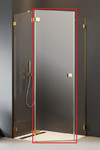 Душевые двери Essenza Pro Gold PTJ левые 570Lx2000 золото/прозрачное[lang|ua]Душові двері Essenza Pro Gold PTJ ліві 570Lx2000 золото/прозоре