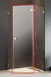 Душевые двери Essenza Pro Gold PTJ правые 570Rx2000 золото/прозрачное[lang|ua]Душові двері Essenza Pro Gold PTJ праві 570Rx2000 золото/прозоре