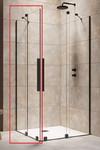  Душевая дверь с пристенком (левая часть кабины) Furo Black KDD 1200Lx2000 черный/прозрачное[lang|ua]Душові двері з пристінком (ліва частина кабіни) Furo Black KDD 1200Lx2000 чорний/прозоре