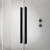 Душевая дверь с пристенком (правая часть кабины) Furo Black KDD 1200Rx2000 черный/прозрачное[lang|ua]Душові двері з пристінком (права частина кабіни) Furo Black KDD 1200Rx2000 чорний/прозоре