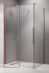 Боковая стенка к двери Furo 780x2000 хром/прозрачное[lang|ua]Бокова стінка до дверей Furo 780x2000 хром/прозоре