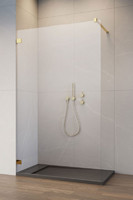 Душевая перегородка Essenza Pro 8 Gold Walk-In 120 1200x2000 золото/прозрачное[lang|ua]Душова перегородка Essenza Pro 8 Gold Walk-In 120 1200x2000 золото/прозоре