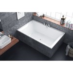 Ванна акрилова ITEA Lux 190x120 з ніжками + сифон R135L