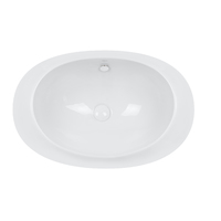 Раковина Qtap Leo 660x425x250 White с донным клапаном QT11114032W