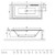 Ванна акрилова ITEA 190x90 з ніжками + сифон R135L