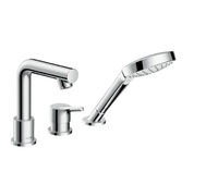 HANSGROHE Talis S Смеситель однорычажный на край ванны, на 3 отверстия, хром 72416000