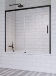 Шторка на ванну Idea Black PN DWJ 1400Rx1500 чорний/прозоре