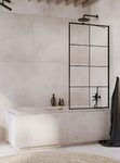 Шторка на ванну Idea Black PNJ Factory 600x1500 чорний/factory