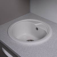 Кухонная мойка Fancy Marble Nevada (104040001), цвет белый[lang|ua]Кухонна мийка Fancy Marble Nevada (104040001), колір білий